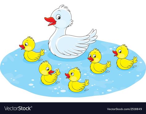 Pictures Of Ducks, Duck Clipart, Duck Swimming, Duck And Ducklings, Pool Art, White Duck, Transparent Png, Ducks, Png Images