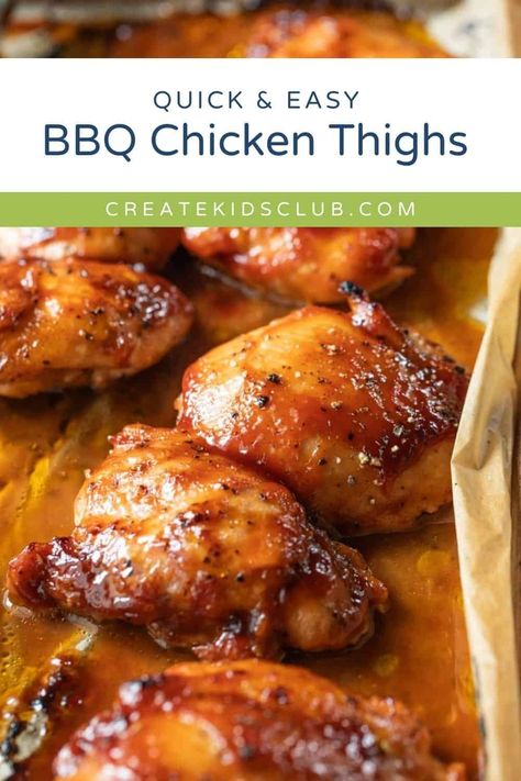 Our BBQ Chicken Thighs in the Oven is the perfect harmony of hot sauce and BBQ sauce that’s not only bursting with flavor but also incredibly easy to prepare. There’s nothing quite like the mouthwatering aroma of juicy boneless chicken thighs coated in a smoky barbecue sauce, roasting away in the oven. This recipe is fuss-free cooking, making it a go-to choice for busy weeknights or family gatherings where you want to impress without the stress. Barbecue Chicken In The Oven Boneless, Bbq Chicken In Oven Boneless, Barbecued Chicken Thighs, Boneless Skinless Chicken Thigh Recipes Bbq, Easy Barbecue Chicken In The Oven, Oven Barbeque Chicken Recipes, Oven Barbecue Chicken Thighs, Barbecue Chicken Thighs In The Oven, Baked Bbq Chicken Thighs Boneless