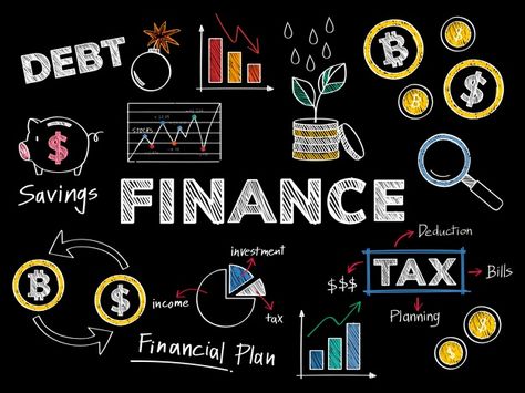 Finance and financial performance concep... | Free Vector #Freepik #freevector #background #money #black-background #black Accounting Images, Ilmu Ekonomi, Accounting Basics, Project Cover Page, Linkedin Background, Linkedin Banner, College List, Financial Accounting, Concept Illustration