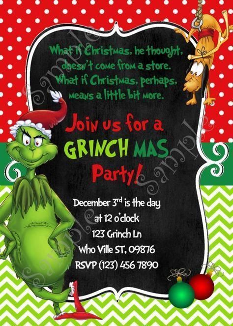 The Grinch Christmas Party, Christmas Party Invitations Free, Ward Christmas Party, Grinch Christmas Party, Whoville Christmas, The Grinch Christmas, Work Christmas Party, Grinch Party, Grinch Christmas Decorations