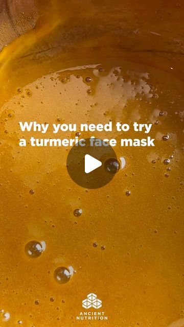 Ancient Nutrition on Instagram: "✨DIY TURMERIC FACE MASK RECIPE✨Give your skin a glow with 3 simple ingredients ⬇️  Ingredients 2 tablespoons honey 1 teaspoon turmeric powder 1 heaping teaspoon yogurt  Mix ingredients together until a paste forms. Apply to clean skin and let mask sit for 10-15 minutes before rinsing with warm water." Turmeric And Honey Face Mask, Diy Turmeric Face Mask, Ancient Nutrition, Turmeric Mask, Brightening Face Mask, Turmeric And Honey, Turmeric Face, Turmeric Face Mask, Tumeric Face Mask