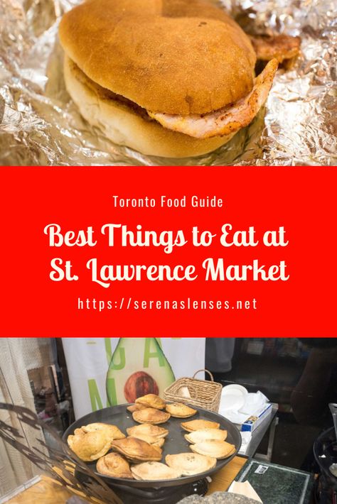 Toronto Travel Guide, Peameal Bacon, Toronto Hotels, Famous Food, Usa Destinations, Toronto Food, Toronto Travel, Things To Eat, St Lawrence