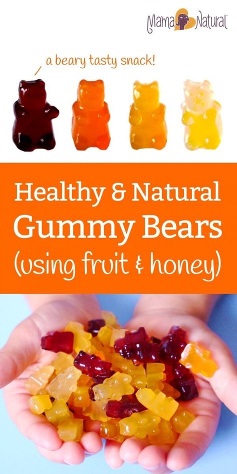 Healthy Gummy Bear Recipe, Gummy Bear Recipe, Homemade Gummy Bears, Healthy Gummies, Homemade Gummies, Gummies Recipe, Healthy Candy, Bear Recipes, Honey Recipes