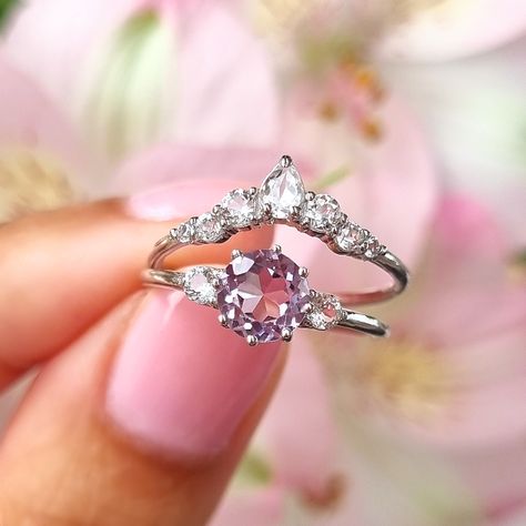 Lavender Engagement Ring, Lavender Engagement, Purple Wedding Rings, Purple Diamond Ring, Purple Engagement Rings, Amethyst Wedding Ring, Amethyst Wedding Rings, Amethyst Engagement Ring, Amethyst Wedding