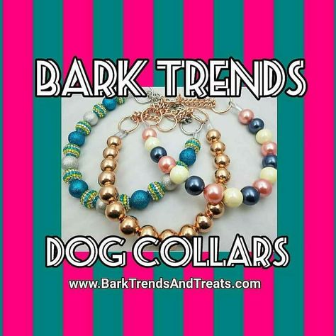 Bark Trends Dog Collars are beaded/pearl dog collars that are virtually indestructible. Glam up your dog with these long lasting, handmade, quality dog collars for all dog sizes Jewelry For Dogs To Wear, Diy Dog Jewelry Collars, Dog Jewelry For Dogs, Diy Bling Dog Collar, How To Make Beaded Dog Collars, Beaded Dog Collar Diy How To Make, Dog Necklace Collar Diy, Diy Dog Jewelry, Diy Beaded Dog Collar