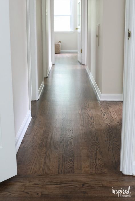 Dark Walnut Floors, Oak Floor Stains, Floor Stain Colors, Staining Wood Floors, Dark Oak Flooring, Wood Floor Stain Colors, Refinished Hardwood Floors, Walnut Wood Floors, Walnut Hardwood Flooring