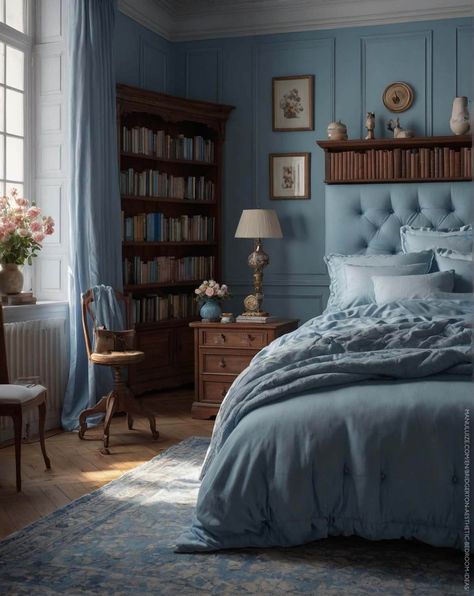 If you love the Bridgerton aesthetic, here are 17 must-see bedroom decor ideas inspired by the Brigderton colors and the Regency core trend. Ideas for: Bridgerton wallpaper, bridgerton season 3, regency core, regency core bedrooms, regencycore, grown woman bedroom ideas, moody vintage bedroom, moody romantic bedroom, girly pink bedroom, awesome bedrooms, fairy lights bedroom ideas, aesthetic bedroom ideas cozy, vintage modern bedroom, aesthetic bedroom inspo, regency era bedroom ideas. Jane Austen Inspired Bedroom, Daphne Bridgerton Bedroom, Light Blue Victorian Bedroom, Bridgerton Inspired Decor, Regency Era Interior Design, Regency Bedroom Aesthetic, Bridgerton Aesthetic Bedroom, Bridgerton Inspired Bedroom, Bridgerton Bedroom Aesthetic