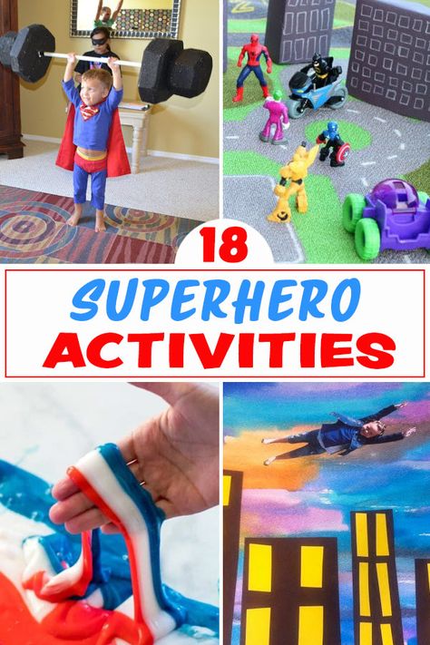 Superhero Activities For Kids, Superhero Lessons, Superhero Preschool, Superhero Activities, Superhero Camp, Super Hero Activities, Superhero Party Games, Super Hero Games, Super Hero Day