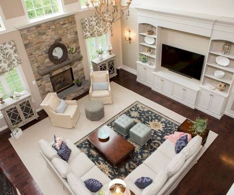 20 Living Room Layout With Fireplace And Tv On Opposite Walls Family Room Layout, Living Room Furniture Layout, Living Room Furniture Arrangement, Living Room Arrangements, Twin Beds, Furniture Placement, Trendy Living Rooms, Small Room Design, Living Room Remodel