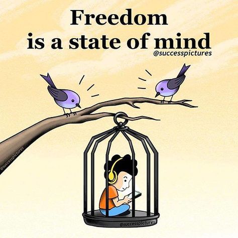 Freedom is a state of mind. #Quotes | www.facebook.com/iQuot… | Flickr Freedom Is A State Of Mind, Success Pictures, Freedom Quotes, Meaningful Pictures, Motivational Images, Motivational Picture Quotes, Life Quotes Pictures, Genius Quotes, Freedom Is