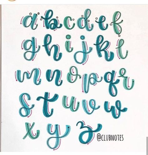 Abecedario Aesthetic, Lettering Aesthetic, Hand Lettering Alphabet Fonts, Brush Lettering Practice, Alphabet Lettering, Calligraphy Inspiration, Lettering Styles Alphabet, Hand Lettering Worksheet, Lettering Guide