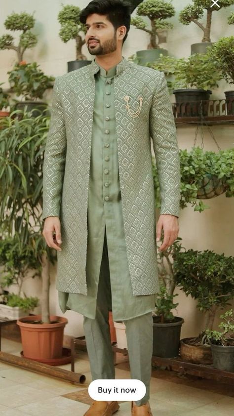 Indowestern Outfits For Men, Traditional Indian Mens Clothing, Kurta Designs Men's, India Fashion Men, Indian Wedding Suits Men, Indian Groom Dress, Indian Wedding Clothes For Men, Sherwani For Men Wedding, Wedding Kurta For Men