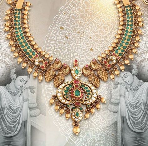 https://in.pinterest.com/krishnajewellersjubileehills/ Antique Haram, Inexpensive Jewelry, Antique Necklaces Design, Gold Earrings Models, Antique Gold Jewelry Indian, Fancy Jewelry Necklace, Antique Jewellery Designs, Pearl Necklace Designs, Jewelry Set Design