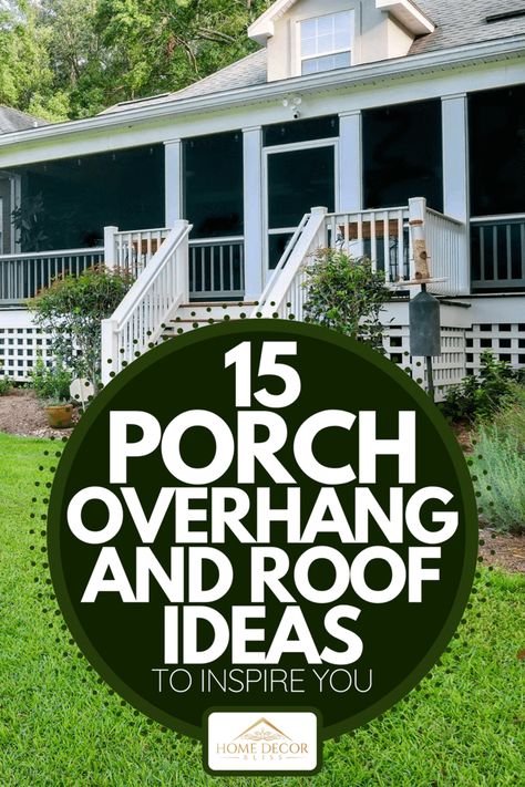 Screen Porch On Front Of House, Patio With Roof Ideas Covered Decks, Add Roof To Front Porch, Pergolas Ideas Front Porch, How To Add Front Porch To House, Covered Front Porch Railing Ideas, Front Porch Roof Ideas Ranch Style, Shed Porch Roof Ideas, Screened Front Porch Ideas Curb Appeal