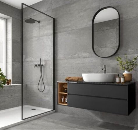 Small Ensuit, Ensuit Bathroom, Bathroom Colour, Bilik Air, Bathroom Ensuite, Bathroom Shower Design, Bathroom Inspiration Modern, Washroom Design, Small Bathroom Makeover