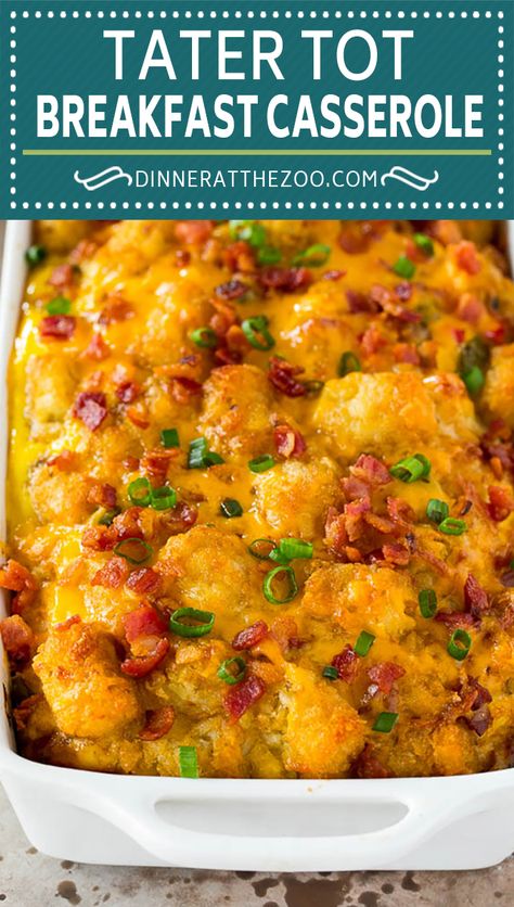 Tator Tot Breakfast, Friends Breakfast, Tot Breakfast Casserole, Easy Breakfast Casserole, Easy Breakfast Casserole Recipes, Tater Tot Breakfast Casserole, Breakfast Casserole Bacon, Breakfast Casserole Recipe, Best Breakfast Casserole