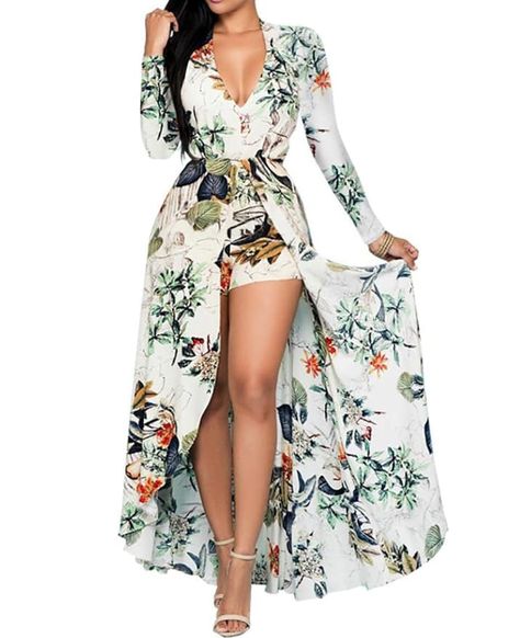 Floral Print Chiffon Maxi Dress, Maxi Romper Dress, Halter Backless Dress, Chiffon Romper, Maxi Romper, Healthy Salad, Red Prom, فستان سهرة, Maxi Robes