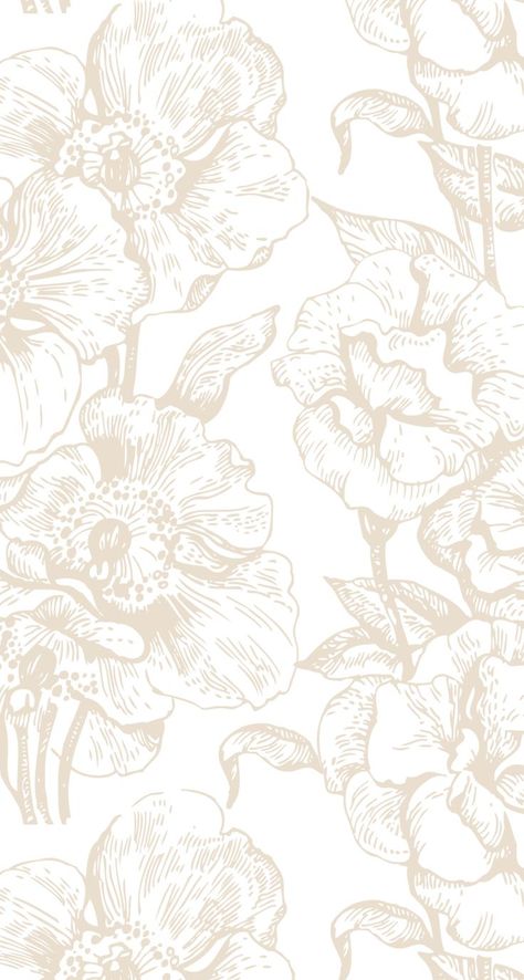 Widget Images, Black And White Flower Pattern, Lockscreen Wallpaper Aesthetic, Dior Wallpaper, Vintage Floral Backgrounds, White Flower Pattern, Patterns Printable, Black And White Flower, Bear Drawing