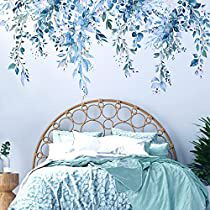 Large Wall Decals, Floral Wall Decals, Plants Leaves, Living Room Plants, Wall Decals For Bedroom, Flower Wall Decals, Vine Wall, Art For Bedroom, Flower Wall Stickers