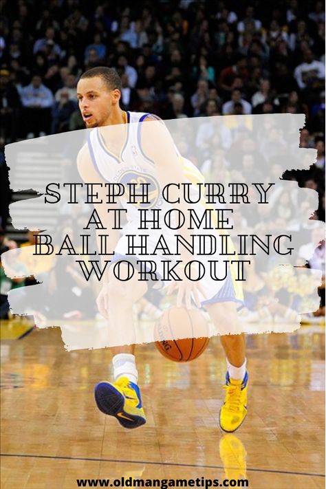 Steph Curry Workout, Basketball Ball Handling Drills At Home, Ball Handling Workout, Basketball Dribbling Drills At Home, Basketball Training Workouts, Basketball Handling Drills, Basketball Skills Training, At Home Basketball Drills, Basketball Drills At Home