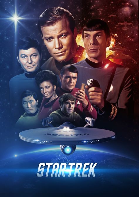 Imgur: The magic of the Internet Leonard Mccoy, Star Trek Wallpaper, Star Trek Poster, Doug Jones, Nichelle Nichols, Star Trek 1966, United Federation Of Planets, Series Poster, Star Trek Tv