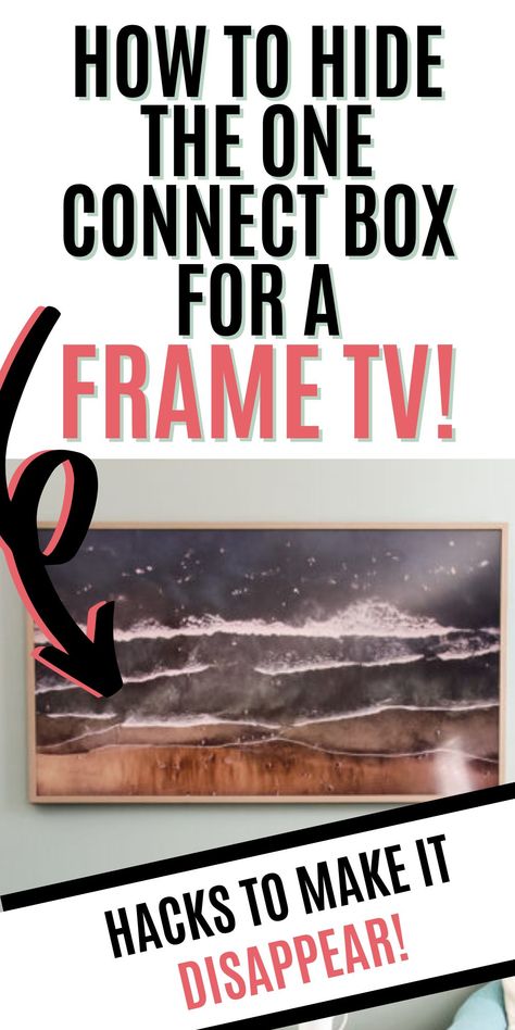 Hiding Tv Box, How To Hide Box For Frame Tv, Samsung Frame Tv Brick Fireplace, Box In Tv On Wall, Frame Tv Box Cover, Hanging Samsung Frame Tv, Frame Tv Built In, Frames For Tv On Wall, Styling Frame Tv