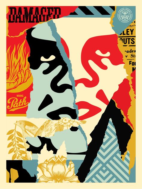 Shepard Fairey Art, Obey Giant, Shepard Fairey Obey, Giant Poster, Shepard Fairey, Virtual Art, Contemporary Modern Art, Contemporary Artwork, Barack Obama