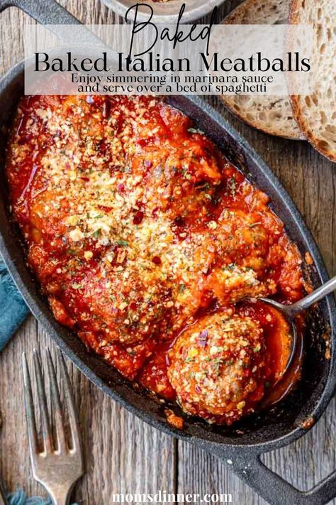 Italian Meatball Bake, Italian Meatball Recipes Ground Beef, Homemade Meatballs With Italian Sausage, Italian Recipes With Ground Beef, Meatballs Italian, Italian Sausage Meatballs Baked, Oven Baked Italian Meatballs, Best Oven Baked Italian Meatballs, Oven Italian Meatballs