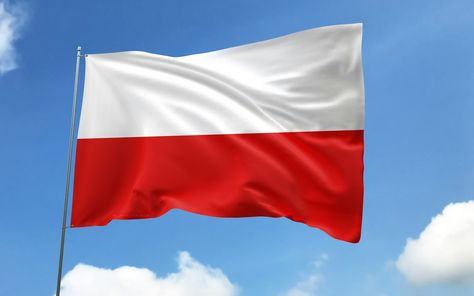 English Wallpaper, Polish Flag, Poland Flag, Italian Cities, Lucca Italy, Pictures For Desktop, National Symbols, Country Blue, Desktop Pictures