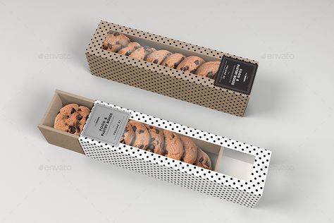 Take Out Packaging, Cookie Gift Packaging, Brownie Packaging, 2 Cookies, Biscuits Packaging, Biscuit Packaging, Bread Packaging, Baking Packaging, Mockups Free