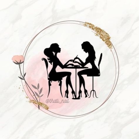 Nail Page Profile Picture, Nail Account Profile Picture, Nails Profile Picture Logo, Logo For Nail Salon, Nails Logo Instagram, Nail Profile Picture Instagram, Dark Mood Wallpaper Aesthetic, Nail Logos Ideas, Nail Logos