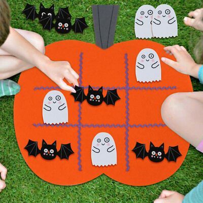 Dekorasi Halloween, Bricolage Halloween, Halloween Infantil, Pumpkin Decorations, Halloween Classroom, Halloween Games For Kids, Games Ideas, Halloween Preschool, Felt Halloween