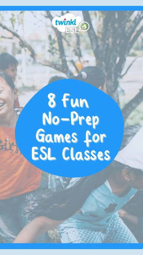 All kindergarten and elementary ESL teachers know that teaching young students requires an endless list of games and activities. If you're stuck for ideas and need a new game to liven up your classes, try some of these easy no-prep games for beginner English students. Grammar Games For Kids, Esl Teaching Elementary, Fun English Games, Esl Elementary, English Language Learning Activities, English Games For Kids, Speaking Activities Esl, Teach English To Kids, Grammar Games