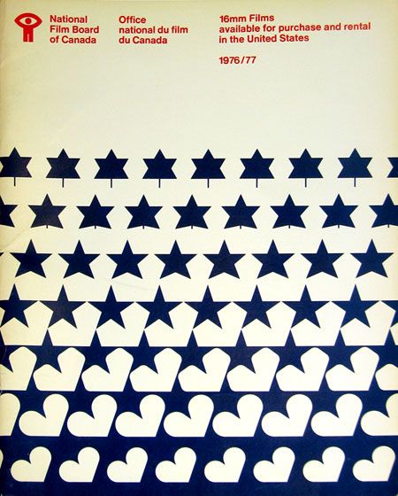 National Film Board of Canada Catalogue 1976/77 Illustrations Posters, Posters Inspiration, Boards Of Canada, Best Posters, Hearts And Stars, Graphic Artwork, Graphic Poster, Grafik Design, Textures Patterns