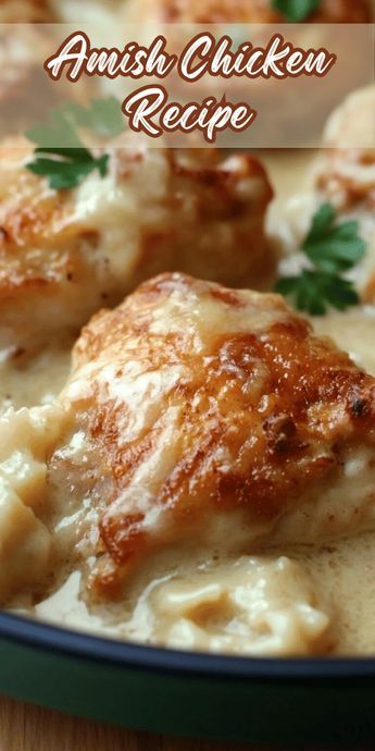 Amish Chicken Recipe Country Kitchen Recipes, Amish Meals Dinners, Amish Wedding Chicken, Good Baked Chicken Recipes, Chicken Recipes From Frozen, Chicken Pieces Recipes Dinner Tonight, Amish Baked Chicken, Amish Recipes Authentic Dinner, Jessica O'donohue Recipes