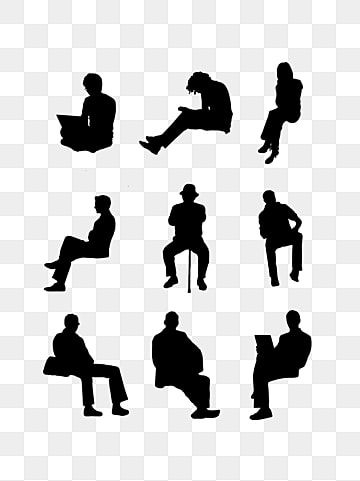 People Sihoullete, People Sillhoute, People Sillouhette, Silhouette Figures, Posture Sitting, Sitting Silhouette, Figure Silhouette, Character Silhouette, Vector Illustration People