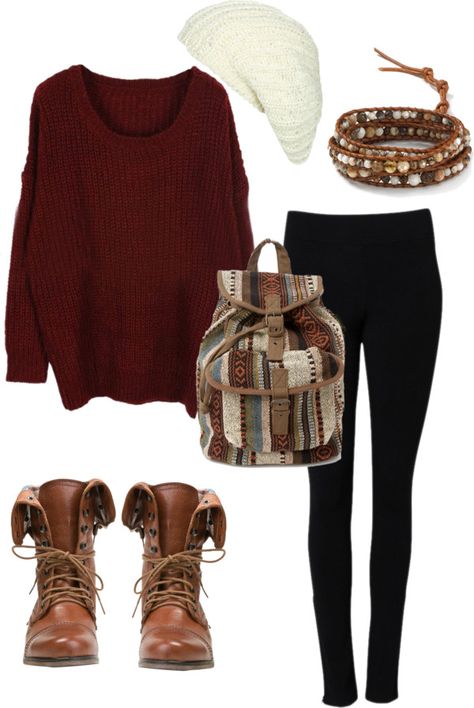 "its casual" Look Legging, Cimorelli, Patterned Backpack, Red Sweater, Vanessa Hudgens, Sweaters And Leggings, Look Vintage, Mode Vintage, Mode Inspiration