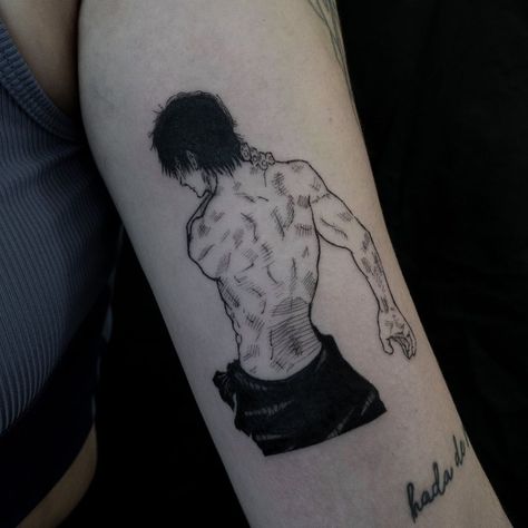 Toji Fushiguro Tattoo Ideas, Megumi Fushiguro Tattoo, Toji Tattoo Ideas, Toji Tattoo, Megumi Tattoo, Jjk Tattoo, Samuel Seo, Mangas Tattoo, Manga Tattoo