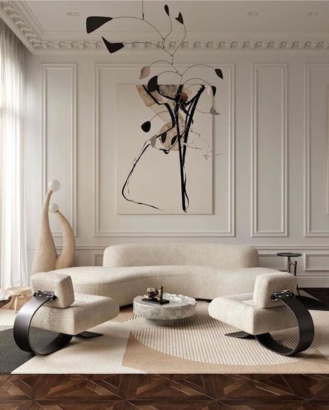 Look We Love: French Modern — SCOUT MODERN French Modern Interior, Rustic Home Interiors, Living Room Design Decor, French Interior, Classic Interior, A Living Room, Home Room Design, Home Decor Trends, Interior Ideas