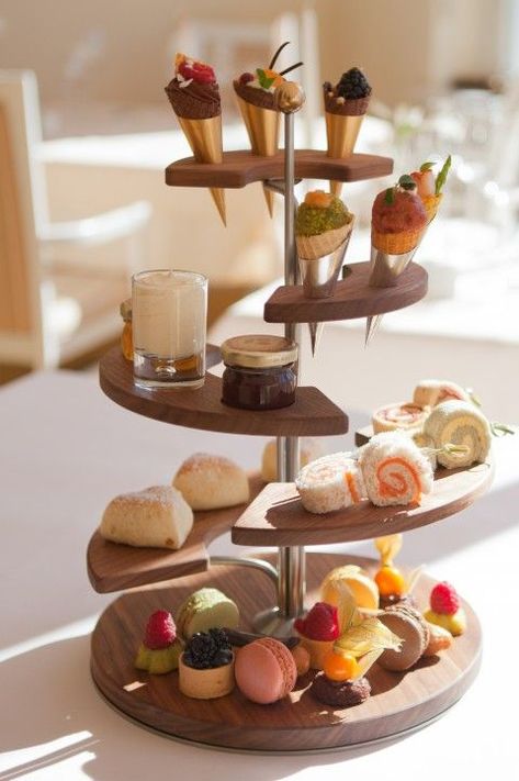 Afternoon Tea at The Kempinski Grand Hotel Des Bains, St Moritz, Switzerland Afternoon Tea Stand, St Moritz Switzerland, English Afternoon Tea, Afternoon Tea Set, High Tea Party, Afternoon Tea Parties, Food Displays, St Moritz, Tea Sandwiches