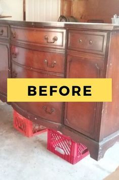 Dresser To Buffet Makeover, Antique Dresser Flip, Kids Furniture Makeover, Antique Dresser Makeover, Dresser Makeovers, Diy Remodeling, Kitchens Cabinets, Diy Dresser Makeover, Pallet House