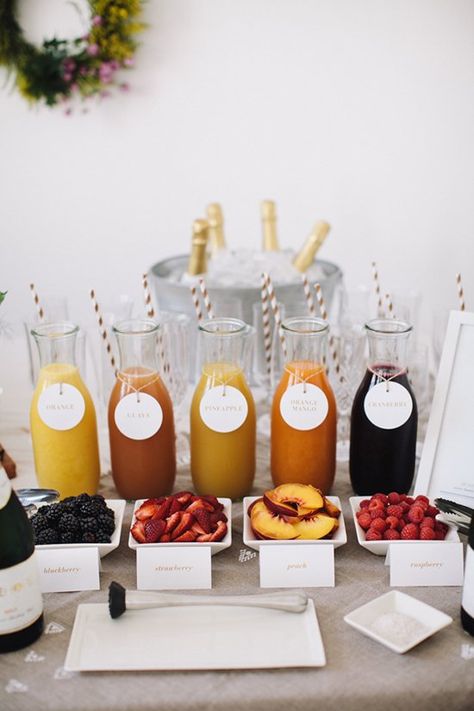 Excellent addition to brunch - mimosa bar! Fab Themes for {Jewelry Bars}! http://www.AndiTilly.Ori... http://www.FB.com/... Weekend Cleanse, Cleanse Juice, Brunch Bar, Bridesmaid Luncheon, Mimosa Bar, Drink Station, Birthday Brunch, Juice Cleanse, Juice Bar