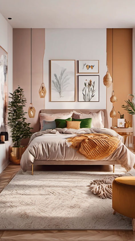 Bedroom Inspo Cozy Color Schemes Bedroom Themes Color Schemes, Adult Bedroom Ideas Color Schemes, Warm Bedroom Ideas Colour Schemes, Bedroom Inspirations Cozy Color Schemes, Bedroom Ideas Earth Tones, Cozy Color Schemes, Bedroom Inspo Cozy, Bedroom Colour Schemes, Warm Bedroom Ideas