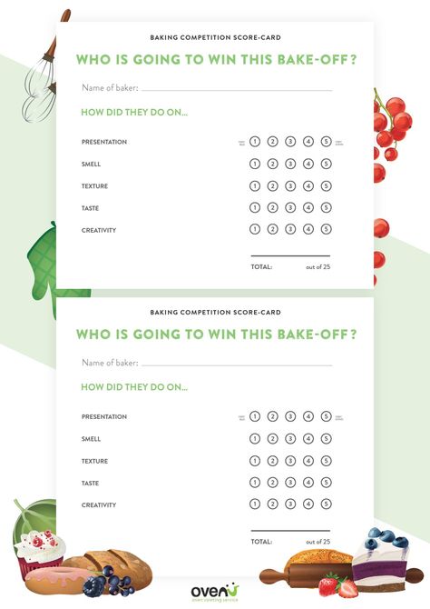 Pie Judging Scorecard, Food Judging Score Card, Cookie Bake Off Contest, Pie Contest Judging Sheet, Baking Competition With Friends, Cookie Contest Judging Sheet, Bake Off Competition Ideas, Cook Off Competition Ideas, Christmas Baking Competition Ideas