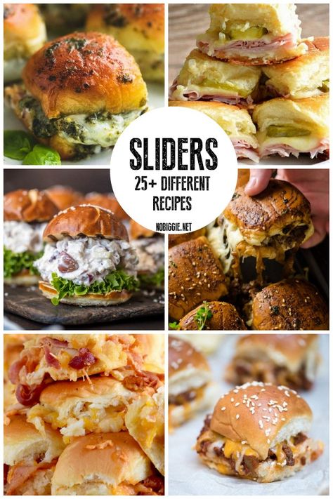 Recipes for sliders, a great way to feed your friends and family at your next gathering. Slider Sandwiches, Mini Sandwiches, Appetizer Bites, Slider Recipes, Football Food, Feeding A Crowd, Game Day Food, Wrap Sandwiches, Naan