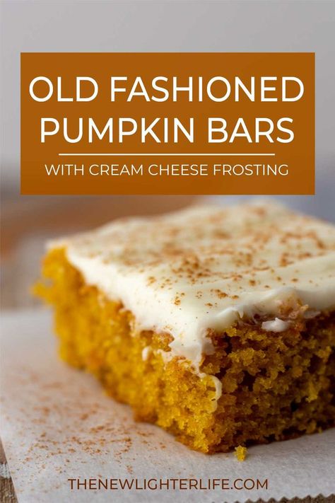 Pumpkin Cream Cheese Bars, Easy Pumpkin Bars, Pumpkin Bars With Cream Cheese, Pumpkin Pie Bars Recipe, Canned Pumpkin Recipes, Bars With Cream Cheese Frosting, Bars With Cream Cheese, Pie Bar Recipes, Pumpkin Pie Bars