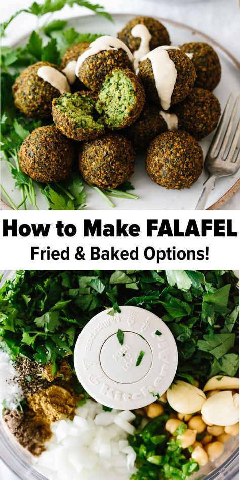 Labenese Recipes, Spinach Falafel, Best Falafel Recipe, Baked Falafel Recipe, Make Falafel, Best Falafel, How To Make Falafel, Baked Falafel, Falafel Recipe