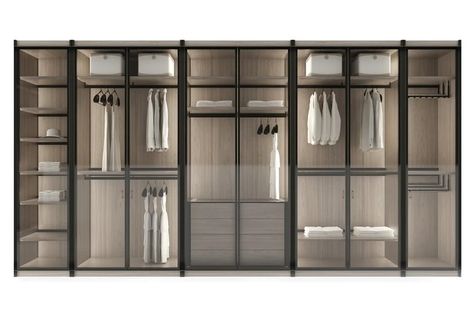 Walk-in Wardrobes | Archiproducts Wardrobe Internal Design, Wardrobe Shutter Design, Walking Wardrobe, Modern Closet Designs, Dressing Room Closet, Walking Closet, Wardrobe Door Designs, Luxury Closets Design, Modern Closet