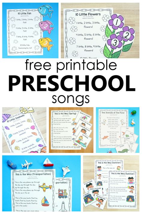 Spring Preschool Songs Circle Time, Preschool Circle Time Songs Free Printables, Circle Songs For Toddlers, Free Circle Time Printables, Circle Time Activities Preschool, Circle Time Ideas For Preschool, Circle Time Printables, Letter T Activities For Preschool, Developmental Preschool