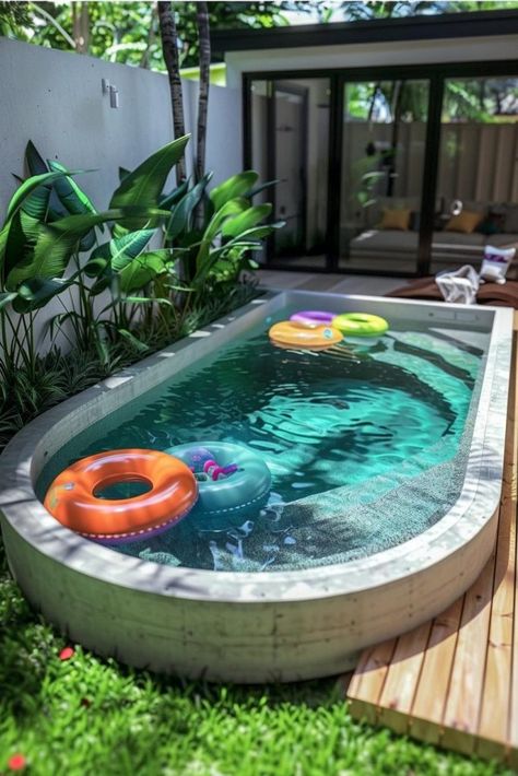 15 Stunning Plunge Pool Ideas for Small yards 41 Covered Plunge Pool, Florida Pool Ideas With Cages, Mini Plunge Pool, Plunge Pool Hot Tub Combo, Mod Pool Ideas, Built In Swim Spa, Jacuzzi Outdoor Ideas Small Backyards, Plunge Pool Backyard, Plunge Pools For Small Yards